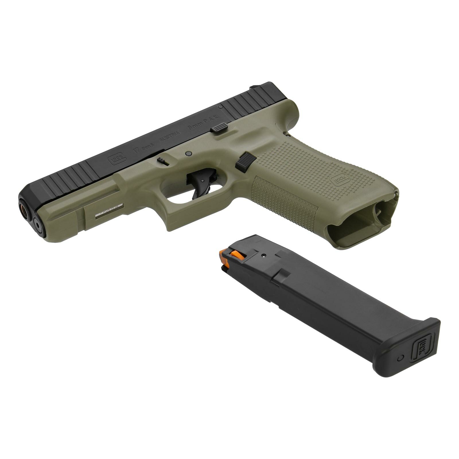 Glock Gen Schreckschuss Pistole Battlefield Green Mm P A K P