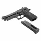 Komplettset Swiss Arms P92 Co2-Pistole Vollmetall Blowback 4,5 mm BB (P18) + 10 Co2-Kapseln + 1500 Stahl-BBs 4komma5