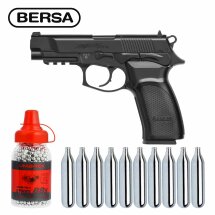 Komplettset Bersa Thunder 9 Pro Co2-Pistole Kaliber 4,5...