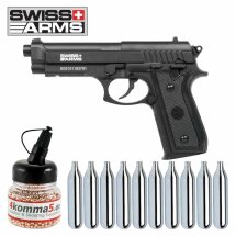 Komplettset Swiss Arms SA P92 Co2-Pistole Kaliber 4,5 mm...