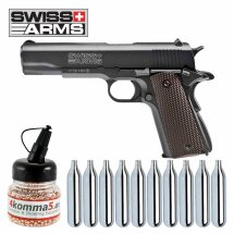 SET Swiss Arms P1911 Co2-Pistole Blow Back 4,5 mm BB...