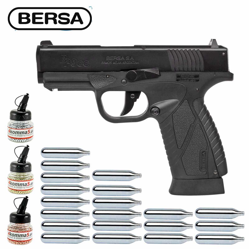 Superset Bersa BP9CC Co2-Pistole Blow Back Kaliber 4,5 mm Stahl BB (P18)