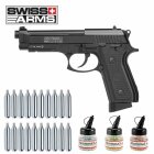 Superset Swiss Arms P92 Co2-Pistole Vollmetall Blowback 4,5 mm BB (P18)