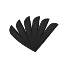 6-er Pack Hawk 2" (ca. 5,08 cm) Vanes Schwarz