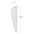 6-er Pack Hawk 2" (ca. 5,08 cm) Vanes Grau