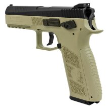 Luftpistolenset CZ 75 P-09 Duty Bicolor 4,5 mm Stahl BB/Diabolo Co2-Pistole Blow Back (P18)