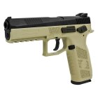 Luftpistolenset CZ 75 P-09 Duty Bicolor 4,5 mm Stahl BB/Diabolo Co2-Pistole Blow Back (P18)