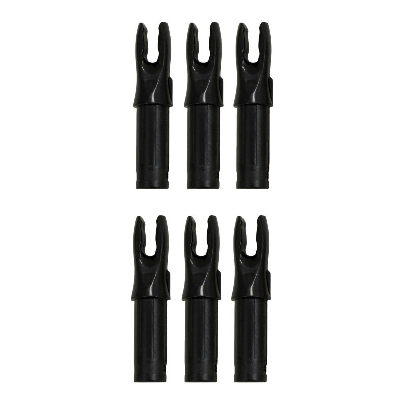 6-er Pack Hawk Nock N852-1 Schwarz