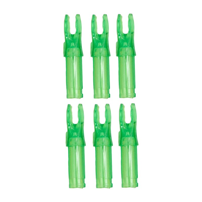 6-er Pack Hawk Nock N852-1 Transparent Grün