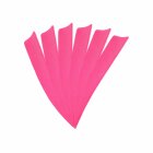 6-er Pack Hawk Naturfeder Shield 4" Hot Pink