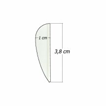 6-er Pack Hawk TPU Streamline Vanes 1,5" Grün