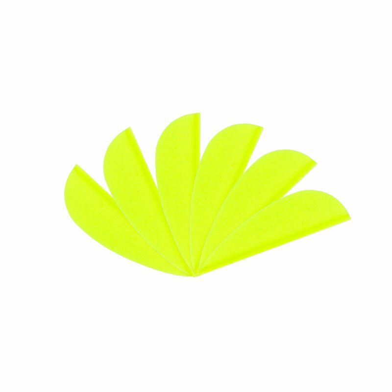 6-er Pack Hawk TPU Streamline Vanes 1,5" Neon-Grün