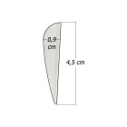 6-er Pack Hawk TPU Streamline Vanes 1,75" Gelb