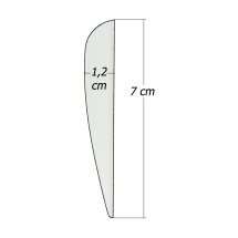 6-er Pack Hawk TPU Streamline Vanes 2,75" Weiß