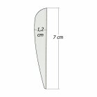 6-er Pack Hawk TPU Streamline Vanes 2,75" Weiß