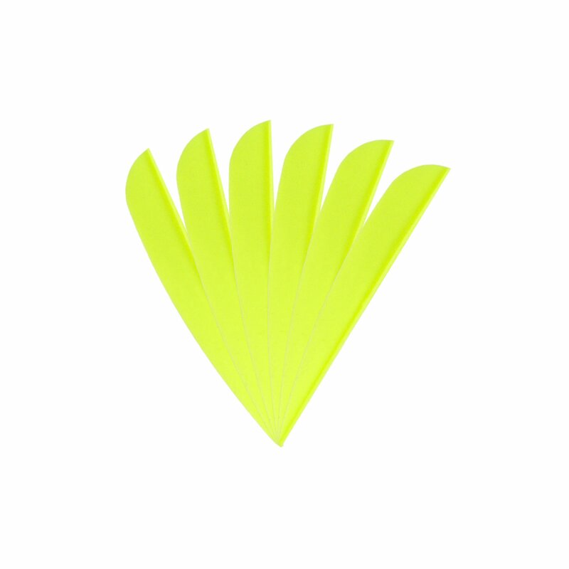 6-er Pack Hawk TPU Streamline Vanes 2,75" Neon-Gelb