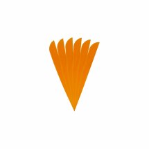 6-er Pack Hawk TPU Streamline Vanes 5" Orange