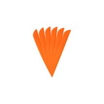 6-er Pack Hawk TPU Streamline Vanes 5" Neon-Orange