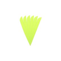 6-er Pack Hawk TPU Streamline Vanes 5" Neon-Grün