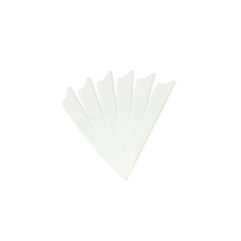 6-er Pack Hawk D2 TPU Shield Vanes 3" Weiß