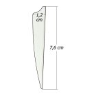 6-er Pack Hawk D2 TPU Shield Vanes 3" Weiß