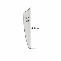 6-er Pack Hawk TPU Shield Vanes 1,75" Weiß