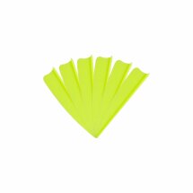 6-er Pack Hawk TPU Shield Vanes 2" Neon-Gelb