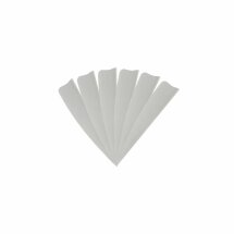 6-er Pack Hawk TPU Shield Vanes 2" Hellgrau