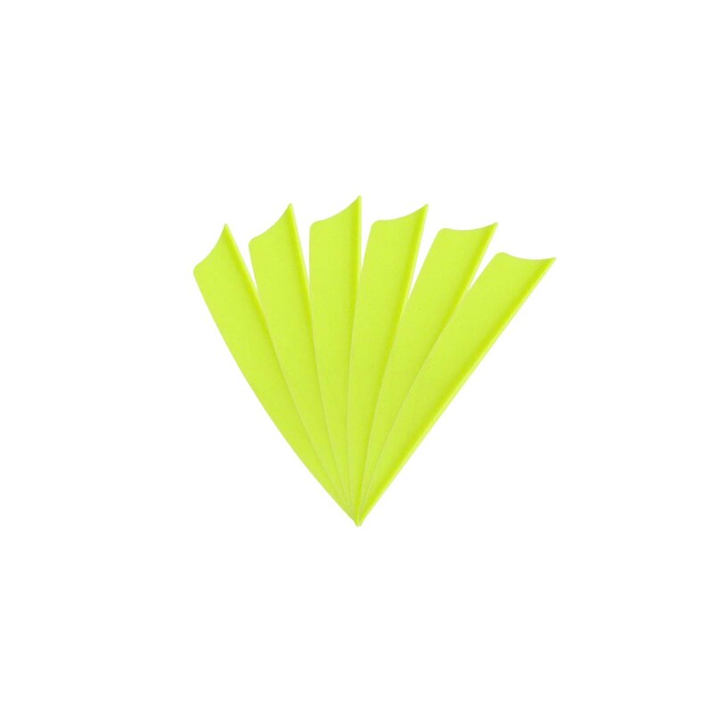 6-er Pack Hawk TPU Shield Vanes 3" Neon-Gelb