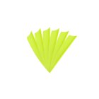 6-er Pack Hawk TPU Shield Vanes 3" Neon-Gelb