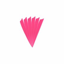 6-er Pack Hawk TPU Shield Vanes 4" Neon-Pink