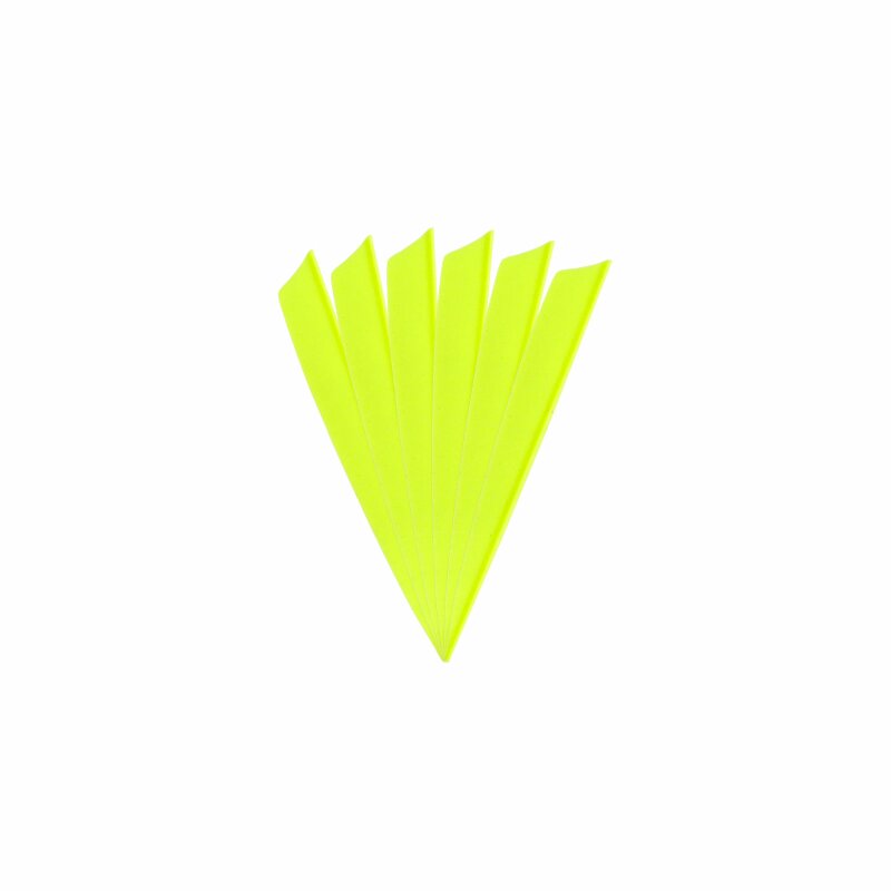 6-er Pack Hawk TPU Shield Vanes 4" Neon-Gelb