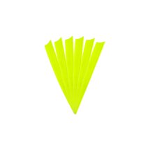 6-er Pack Hawk TPU Shield Vanes 5" Neon-Gelb