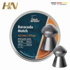 H&N Baracuda Match Diabolo 4,50 mm glatt Luftgewehrkugeln 400 Stück