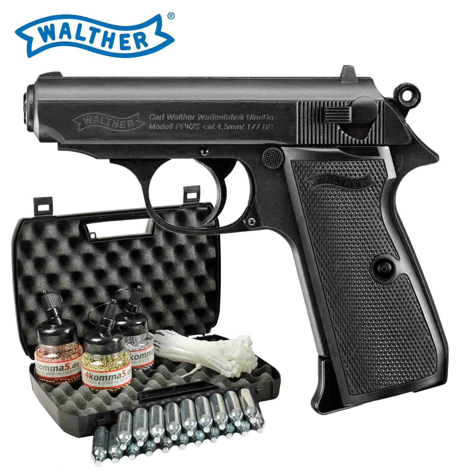 Pistola Umarex Walther PPK/S de CO2 , cal. 4,5 BB , Blowback
