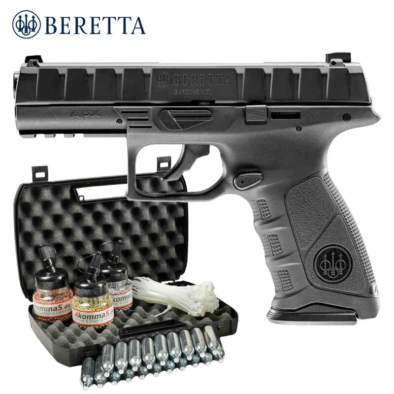 Kofferset Beretta APX Stahl BB Co2-Pistole 4,5 mm Blow Back (P18)