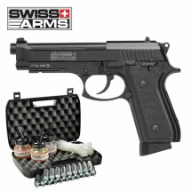 Kofferset Swiss Arms P92 Co2-Pistole Vollmetall Blowback...