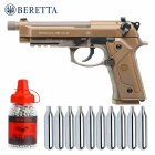 Luftpistolenset Beretta M9A3 FDE 4,5 mm Stahl BB Co2-Pistole Blow Back (P18)