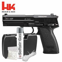 Komplettset Heckler & Koch USP .45 Softair-Pistole...