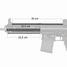 Kofferset Heckler & Koch 417 D Vollmetall Softair-Gewehr Kaliber 6 mm BB Gas Blowback (P18)