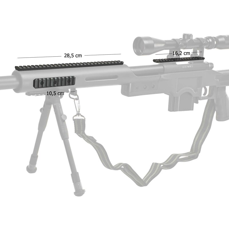 Kofferset GSG 4410 Sniper Softair-Gewehr Kaliber 6 mm BB Federdruck (