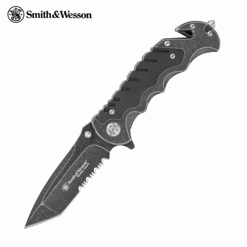 Smith and Wesson Rettungsmesser BORDER GUARD Klinge 9 cm (P18)