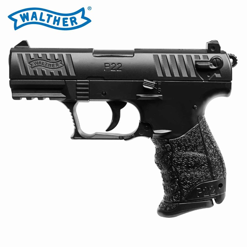 Walther P22Q Schwarz Metallschlitten Federdruck Softair-Pistole 6 mm BB (P14)