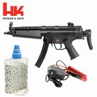 SET Heckler & Koch MP5 A5 EBB AEG/Federdruck Softair-Gewehr 6 mm BB (P14) + 800 BB