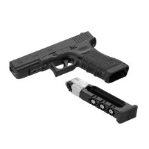 SET Glock 17 Co2-Pistole Kaliber 4,5 mm Stahl BB / Diabolo Blowback (P18)