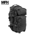 MFH High Defence US Rucksack Assault I Laser Schwarz 30 l