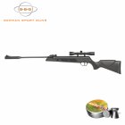 GSG Knicklauf Luftgewehr SR1000S - Kaliber 4,5 mm Diabolo (P18) + ZF 4x32 Duplex Absehen