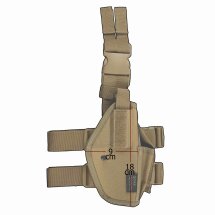 ASG - Strike Systems- Oberschenkelholster Tan für M92/ G17/18 / STI / CZ / STEYR / Bersa