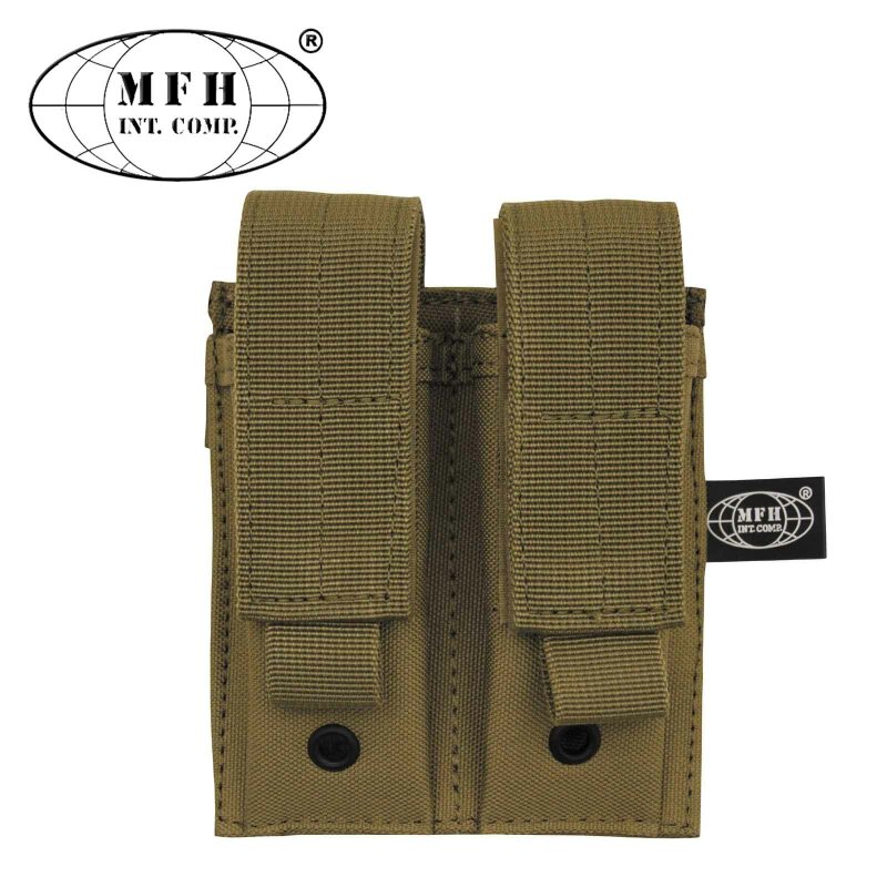 MFH Magazintasche MOLLE doppelt klein Modular System Coyote Tan