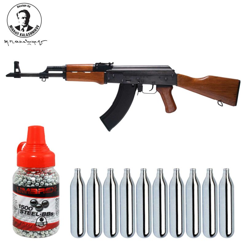 SET Kalashnikov AK47  Co2-Luftgewehr 4,5 mm BB (P18)